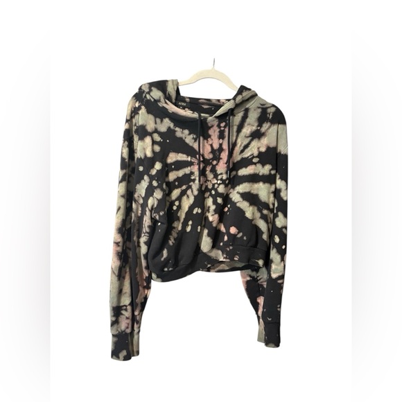 AFRM Sala Hoodie in Earthy Spiral Tie Dye - Picture 3 of 6